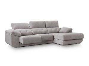 Sofá con asiento deslizante y respaldo reclinable Hepu