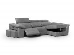 Chaiselongue con asientos relax y pouffs